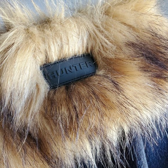 SOLD Hunter Boot Sock Tall Faux Fur Cuff Tawny - Picture 4 of 5